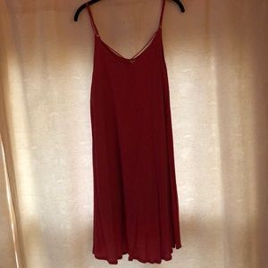 Roxy brand punch-colored summer swing dress